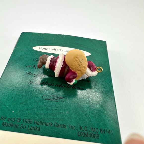 Hallmark Keepsake Joyful Black Santa 1995 Miniature Christmas Ornament - Picture 11 of 11